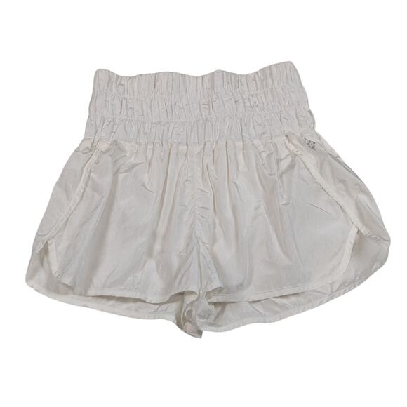 Free People Movement High Rise Athletic Shorts White Size Small - Picture 1 of 12